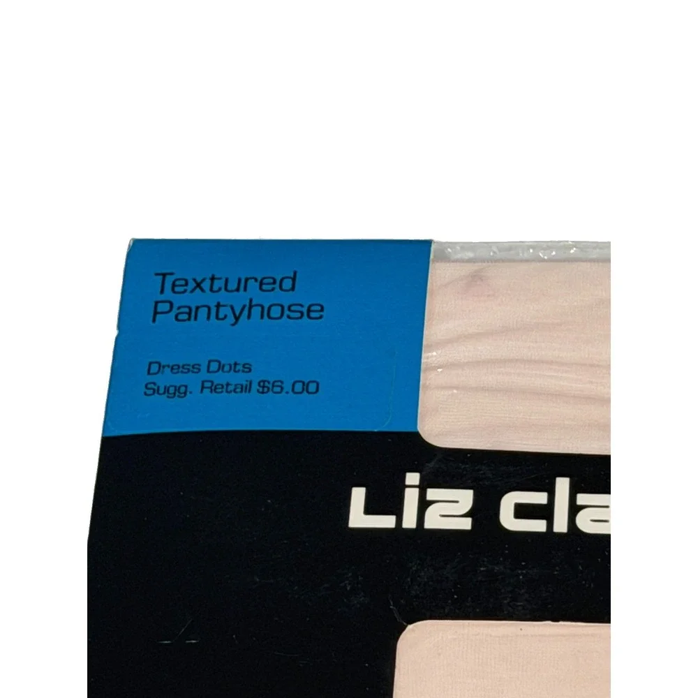 Liz Claiborne textured pantyhose size 1 Pink #151 Pattern Dress Dots